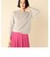 ヘアリークルーネックプルオーバーニット