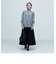 ◇【WEB限定】7Gカシミヤブレンドハイネックパフスリーブプルオーバーニット