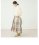 ＜飯豊まりえさん着用＞ウォッシャブルタフタチェックスカート