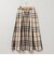 ＜飯豊まりえさん着用＞ウォッシャブルタフタチェックスカート