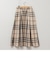 ＜飯豊まりえさん着用＞ウォッシャブルタフタチェックスカート