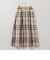 ＜飯豊まりえさん着用＞ウォッシャブルタフタチェックスカート
