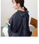 2WAYデニムライクリボンタイブラウス