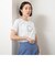 プレーティング天竺ロゴプリントTシャツ