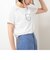 プレーティング天竺ロゴプリントTシャツ