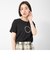 プレーティング天竺ロゴプリントTシャツ