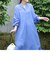 ◇【WEB限定】フレンチリネンギャザースリーブシャツワンピース