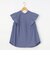 ◇【WEB限定】前後2WAY袖フリルパール釦ブラウス