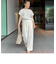 ◇【WEB限定】リネンライクハイウエストワイドパンツ