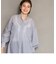 シアーストライプオーバーシャツ