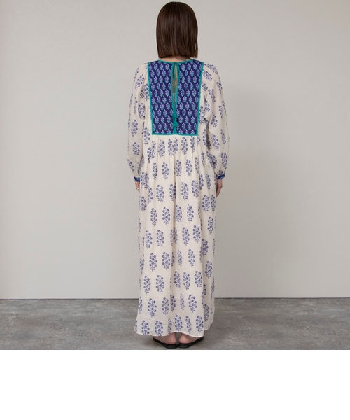 訳あり サラマリカ フラワープリントギャザードレス ワンピース