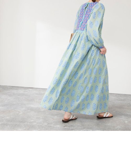 完売品　ヌキテパ　ワンピース　ギャザーワンピース 中古・古着通販】ne quittez pas (ヌキテパ) フラワープリント