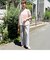 ウォッシャブルイージーワイドパンツ