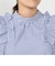 スタンドカラーフリルブラウス