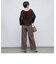 ウォッシャブルツイルタックワイドパンツ