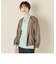 ウォッシャブルダンボールスエード ジップブルゾン