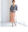 ◇【WEB限定】ダンボールスウェードインゴムポケ付きタイトスカート