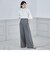 ＜飯豊まりえさん着用＞◇【WEB限定】ウォッシャブルハイスペックギャバジン2タックワイドパンツ