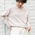 ◇【WEB限定】カシミヤブレンドクルーネックプルオーバーニット