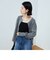 ◇【WEB限定】ロゴインターシャ2WAYクルーネックカーディガン