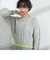 ◇【WEB限定】【OLDDERBY KNITWEAR/オールドダービーニットウエア】別注ケーブル配色ニット