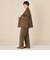 《セットアップ対応》ウォッシャブルウールライクセミワイドパンツ