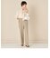 《セットアップ対応》ウォッシャブルウールライクセミワイドパンツ