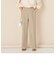 《セットアップ対応》ウォッシャブルウールライクセミワイドパンツ