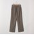 《セットアップ対応》ウォッシャブルウールライクセミワイドパンツ