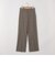《セットアップ対応》ウォッシャブルウールライクセミワイドパンツ