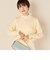 《手洗い可能》シフォンプリーツ付きプルオーバーニット