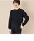 《手洗い可能》シフォンプリーツ付きプルオーバーニット