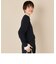 《手洗い可能》シフォンプリーツ付きプルオーバーニット