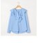 ブロードラッフルシャツブラウス
