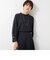 《セットアップ対応》ウォッシャブルウールライクハイネックブラウス
