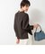 《セットアップ対応》ウォッシャブルウールライクハイネックブラウス