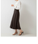 《セットアップ対応》ウォッシャブルウールライクフレアスカート