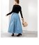 愛され ウォッシャブルリバーシブルタフタスカート