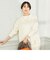 ◇【WEB限定】カシミヤブレンド長めクルーネックプルオーバーニット
