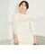 ◇【WEB限定】カシミヤブレンド長めクルーネックプルオーバーニット