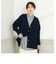 ◇【WEB限定】カシミヤブレンド長めVネックカーディガン(メタル釦)