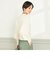 ◇【WEB限定】《手洗い可能》パール付き片畦プルオーバーニット