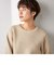 ◇【WEB限定】《手洗い可能》パール付き片畦プルオーバーニット