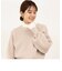 ◇【WEB限定】《手洗い可能》パール付き片畦プルオーバーニット