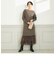 ◇【WEB限定】カシミヤブレンド片畦ニットワンピース