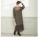 ◇【WEB限定】カシミヤブレンド片畦ニットワンピース