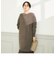 ◇【WEB限定】カシミヤブレンド片畦ニットワンピース