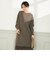 ◇【WEB限定】カシミヤブレンド片畦ニットワンピース