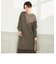 ◇【WEB限定】カシミヤブレンド片畦ニットワンピース