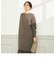 ◇【WEB限定】カシミヤブレンド片畦ニットワンピース